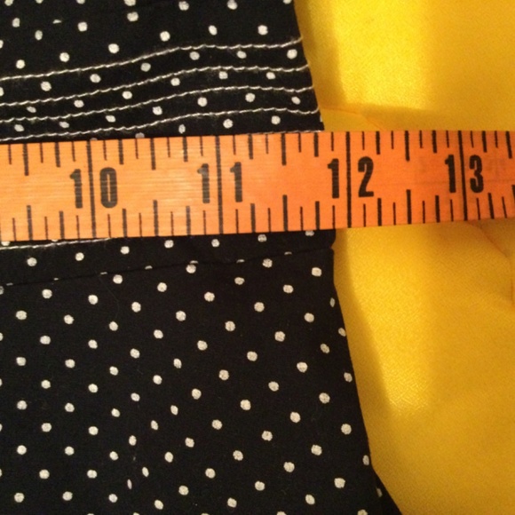 Ruby Rox Cute Vintage Style Black with white dots Dress - Picture 5 of 8